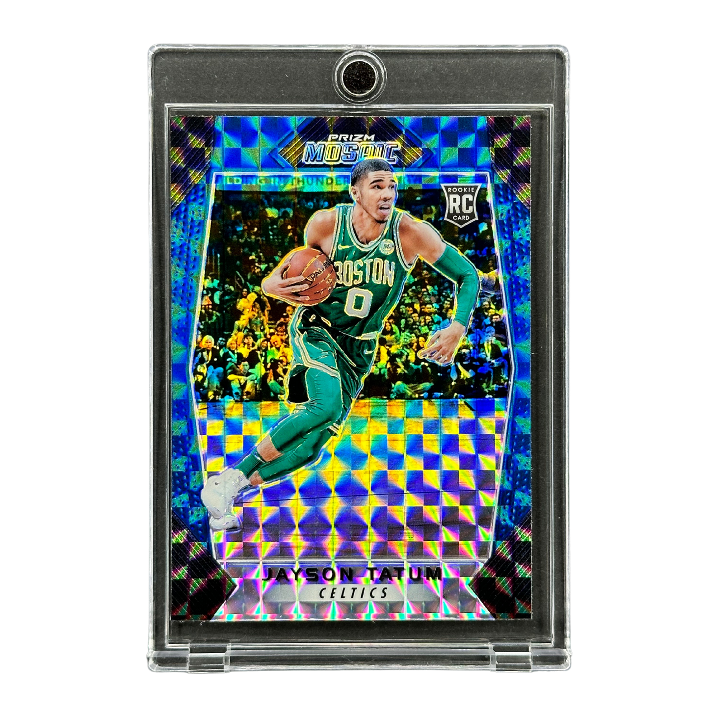Jayson Tatum 2017 Prizm Mosaic Blue RC Rookie Card #20