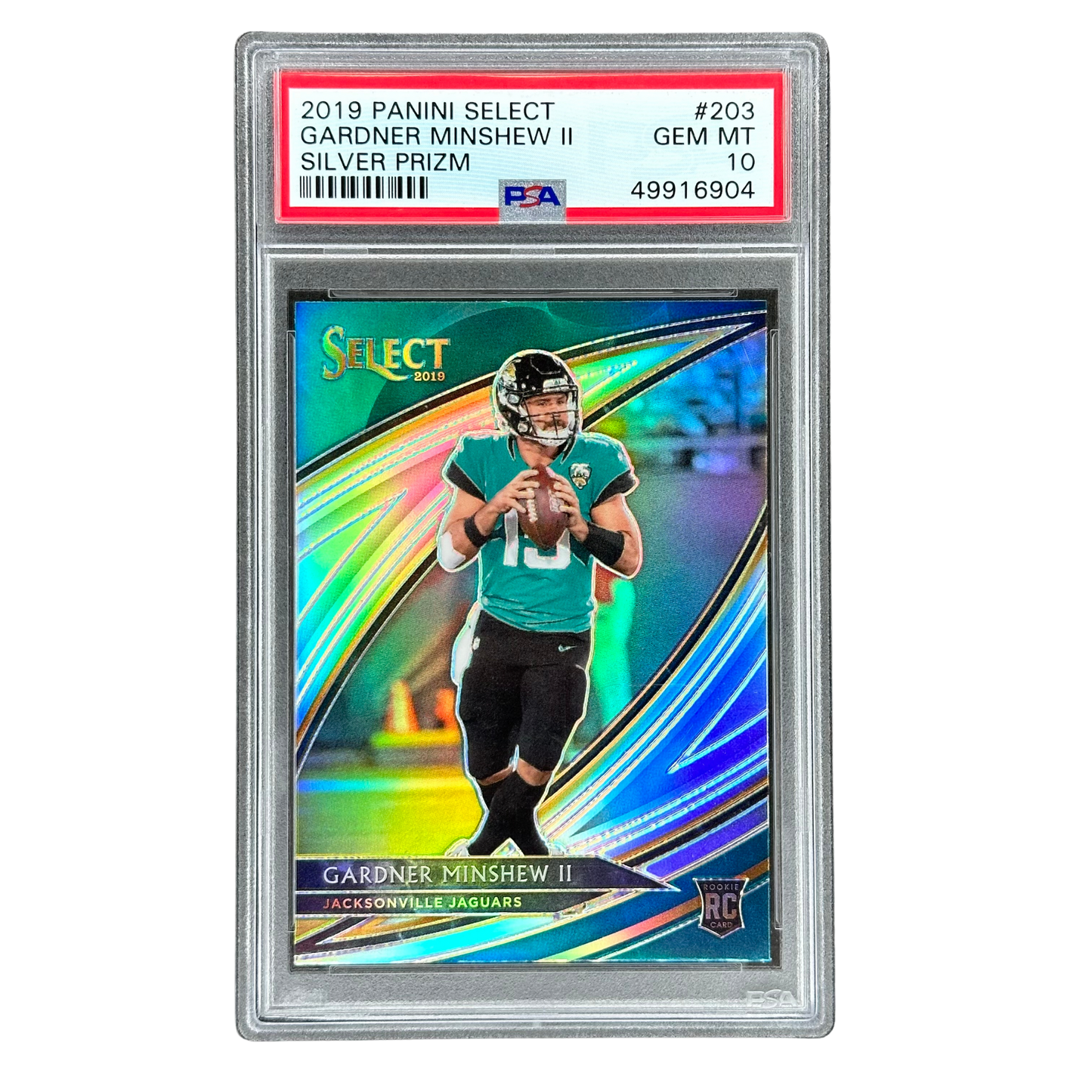 Gardner Minshew II 2019 Select Silver Field Level RC Rookie Card PSA 10 #203