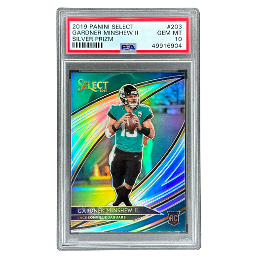 Gardner Minshew II 2019 Select Silver Field Level RC Rookie Card PSA 10 #203
