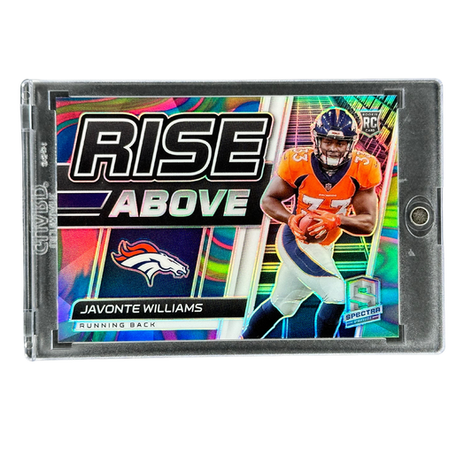 Javonte Williams 2021 Spectra Rise Above RC Rookie Card 3/4 #RA-20