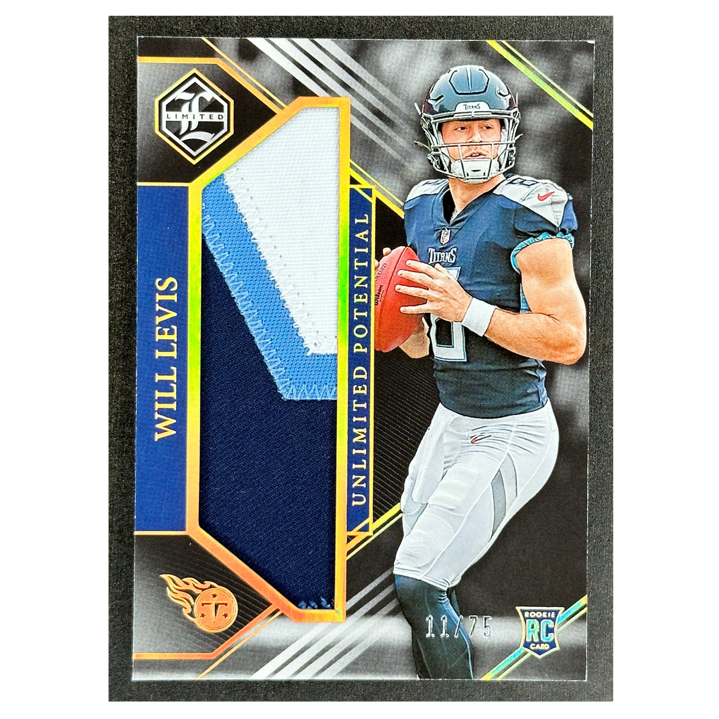 Will Levis 2023 Limited Unlimited Potential Patch RC Rookie Card 11/75 #LP-WL