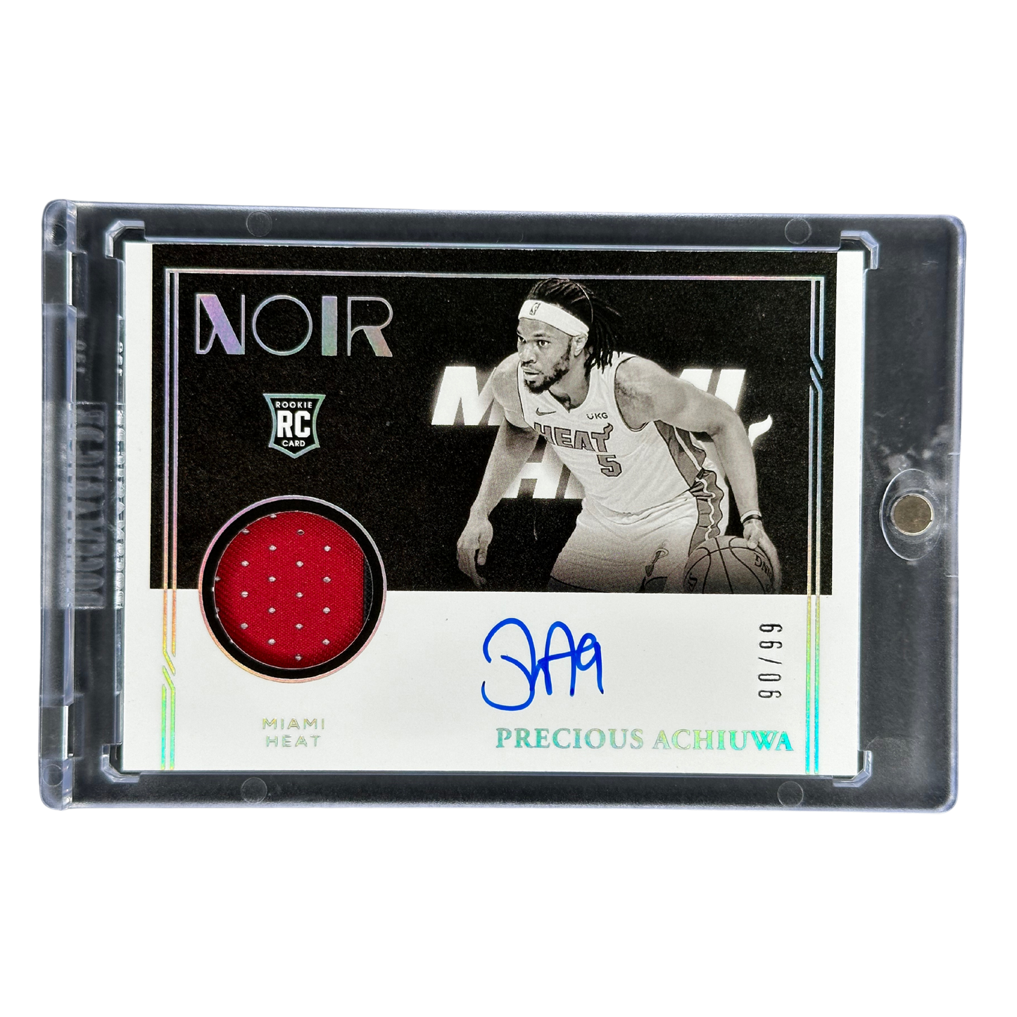 Precious Achiuwa 2020 Noir RC Rookie Card Auto Jersey 90/99 #303