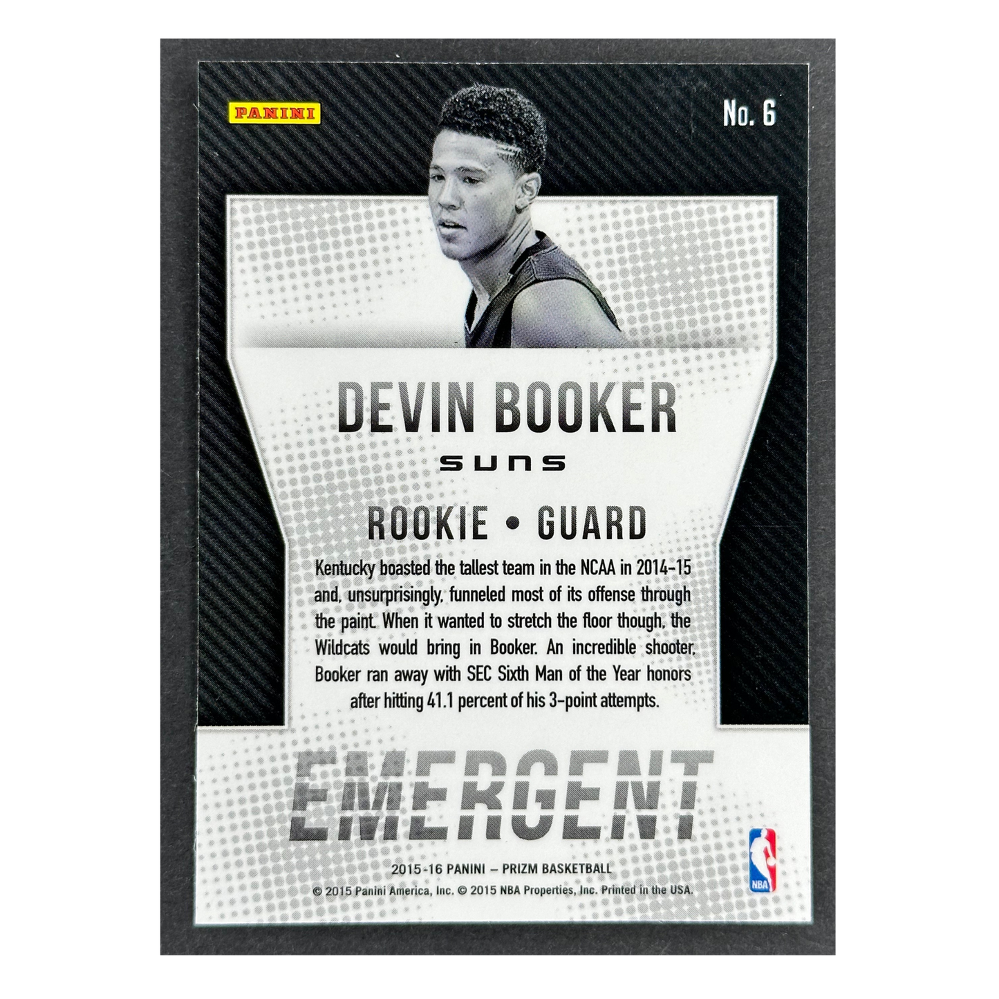 Devin Booker 2015 Prizm Emergent RC Rookie Card #6