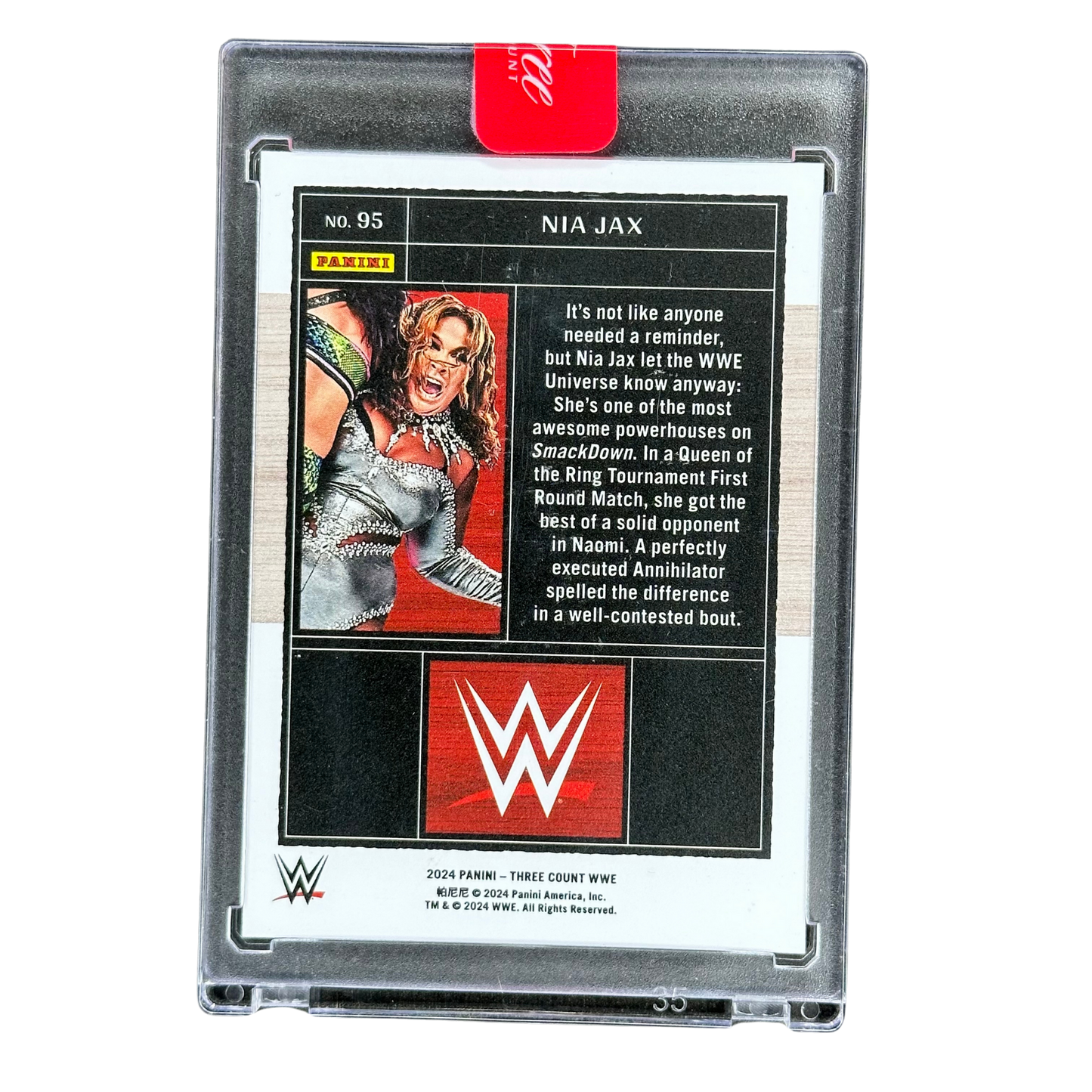 Nia Jax 2024 Three Count 7/10 Panini Sealed #95