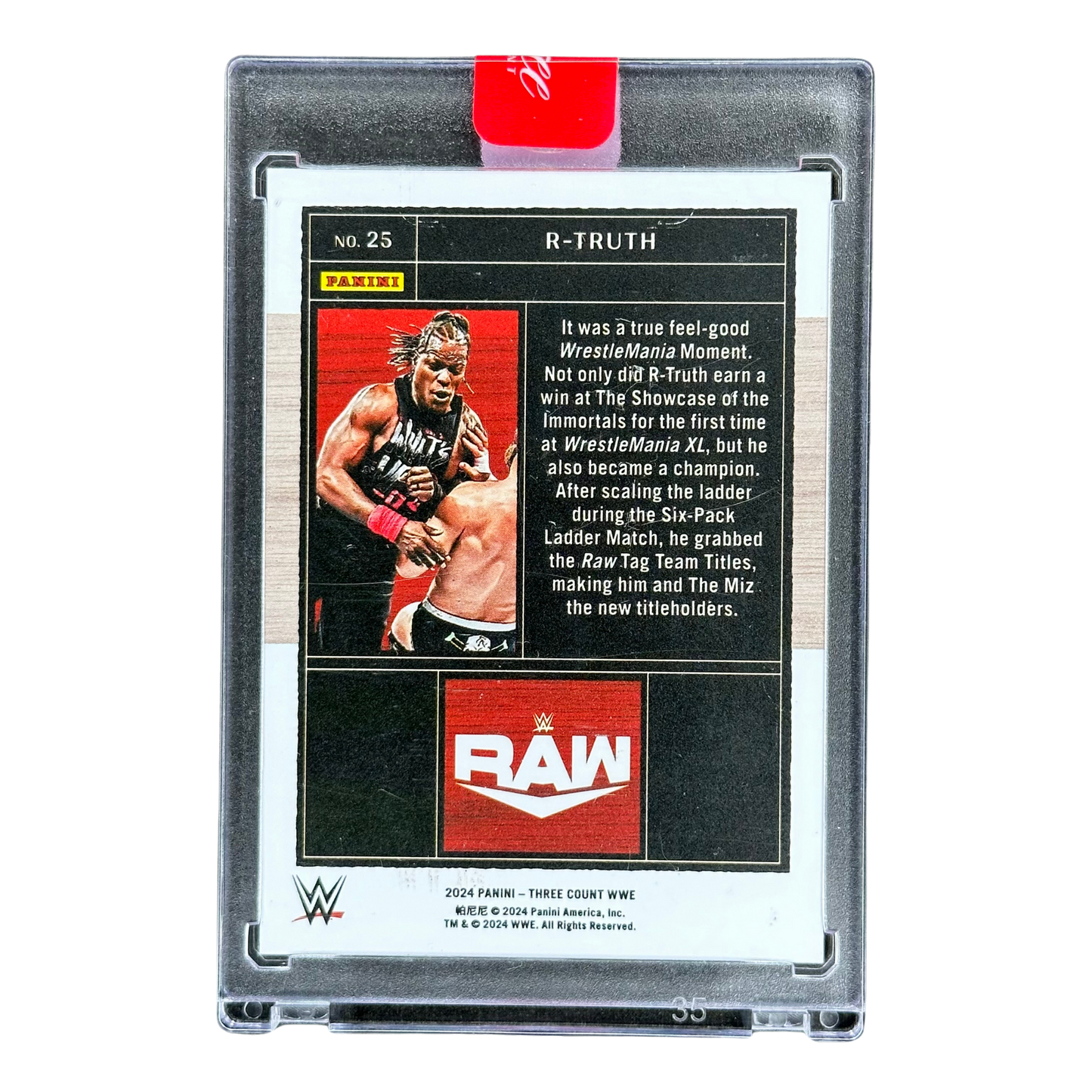 R-Truth 2024 Three Count 30/40 Panini Sealed #25