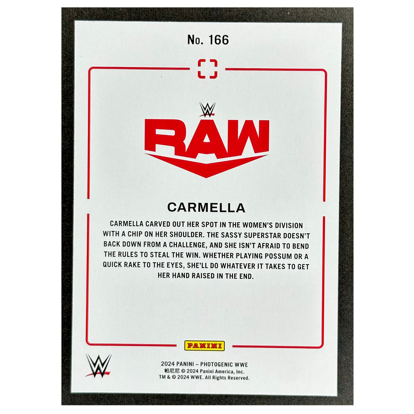 Carmella 2024 Photogenic Gold 7/10 #166