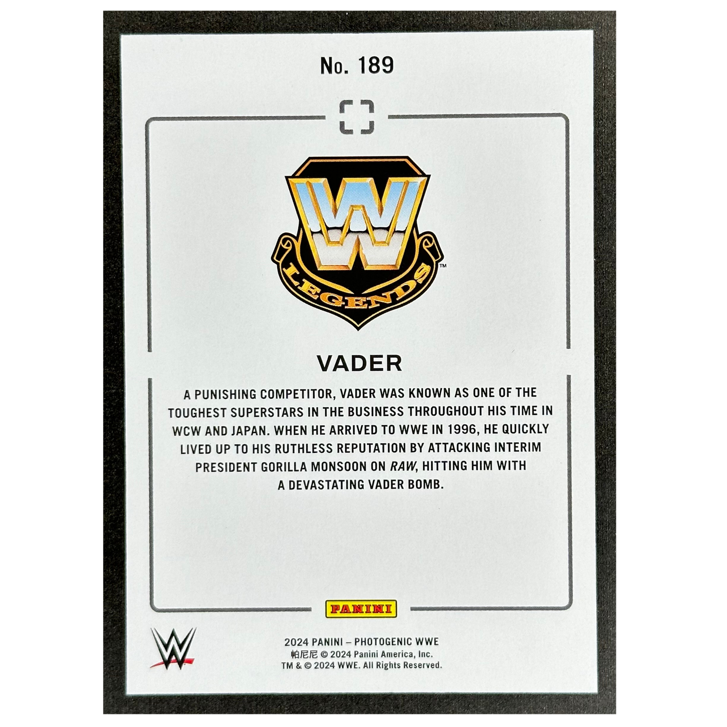 Vader 2024 Photogenic Gold 2/10 #189