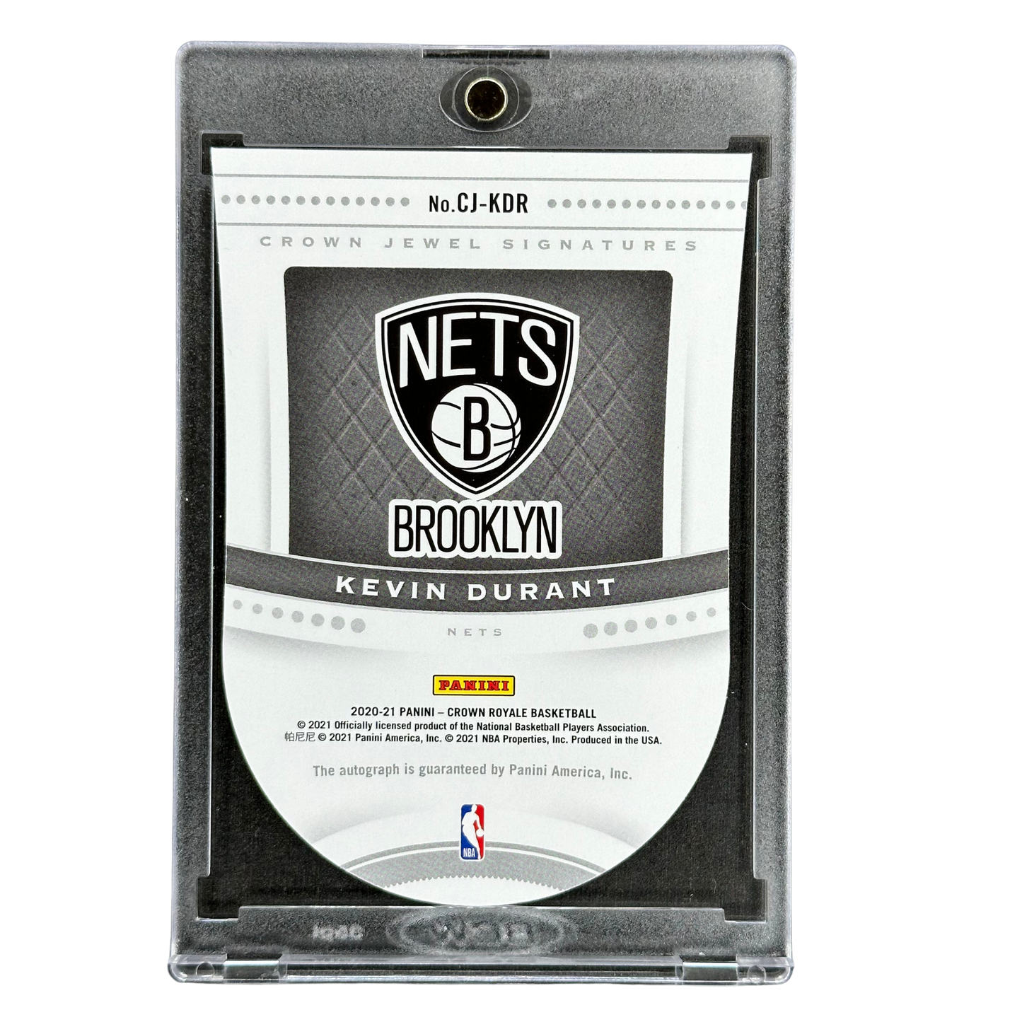Kevin Durant 2020 Crown Royale Crown Jewel Auto 8/49 #CJ-KDR