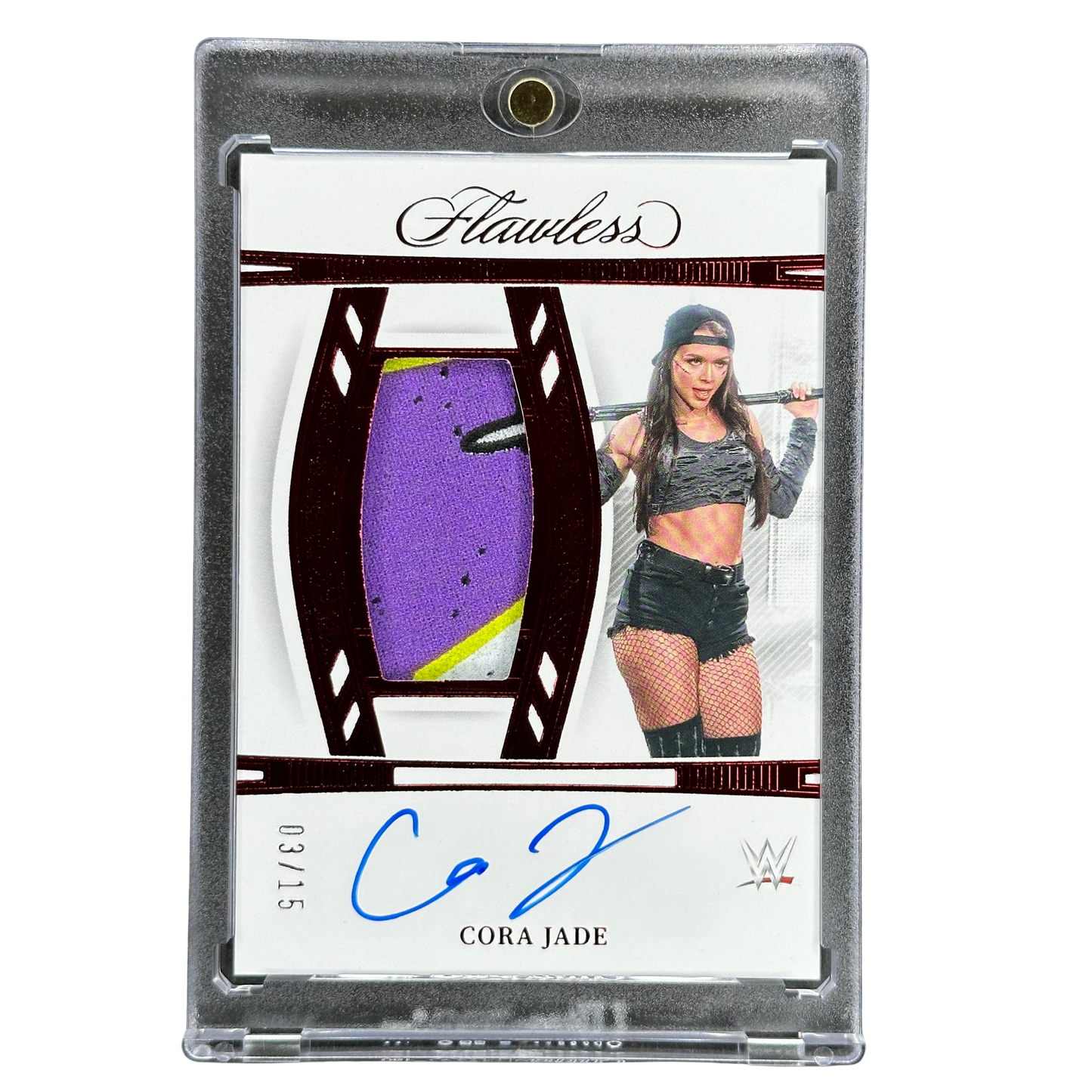 Cora Jade 2024 Flawless Memorabilia Auto 3/15 #VT-CJD