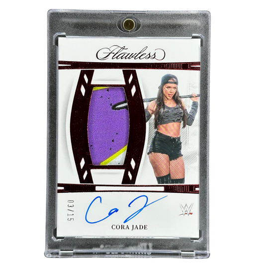 Cora Jade 2024 Flawless Memorabilia Auto 3/15 #VT-CJD