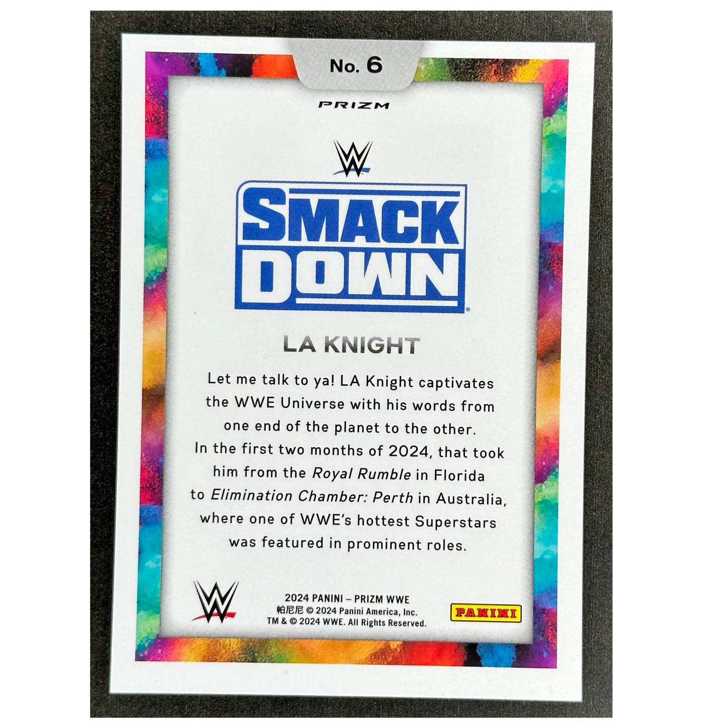 LA Knight 2024 Prizm Color Blast #6