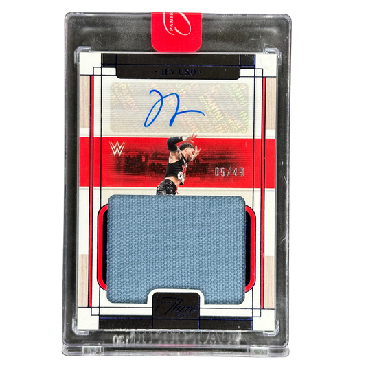 Jey Uso 2024 Three Count Memorabilia Auto 5/49 #MM-JUS