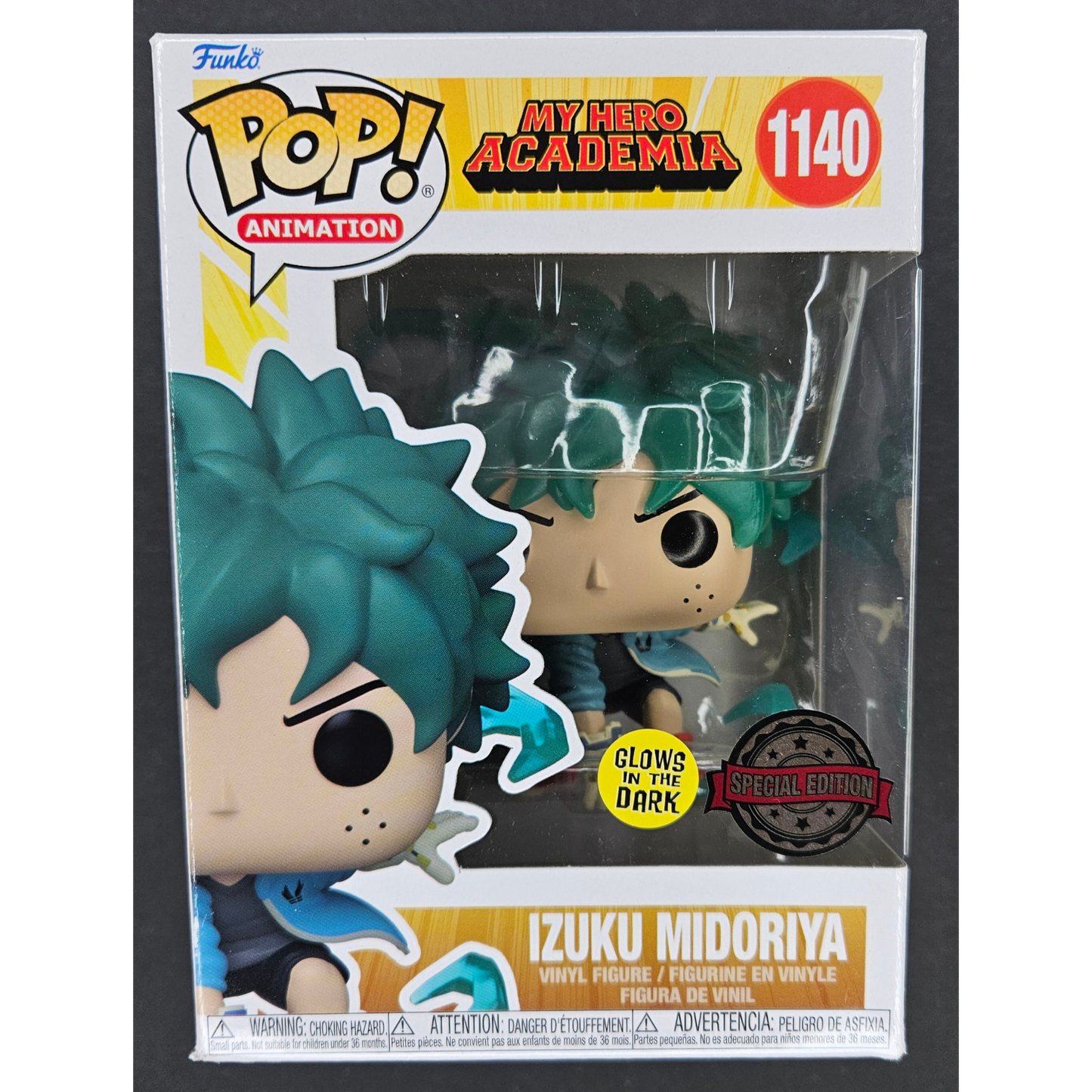 Izuku Midoriya Funko Pop! My Hero Academia Animation #1140 Glows in the Dark