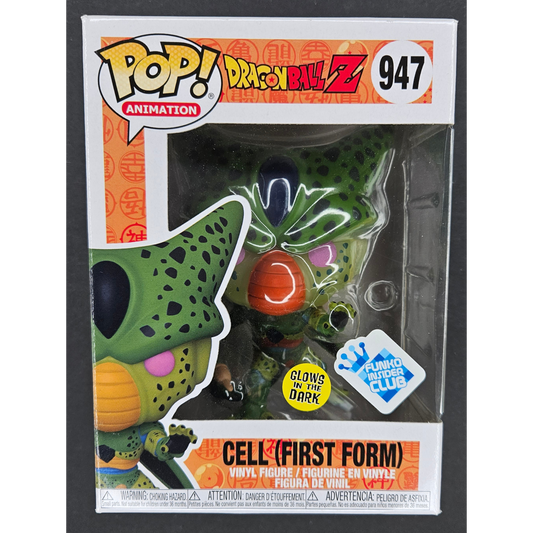 Cell (First Form) Funko Pop! DragonBall Z Animation #947 Glows in the Dark