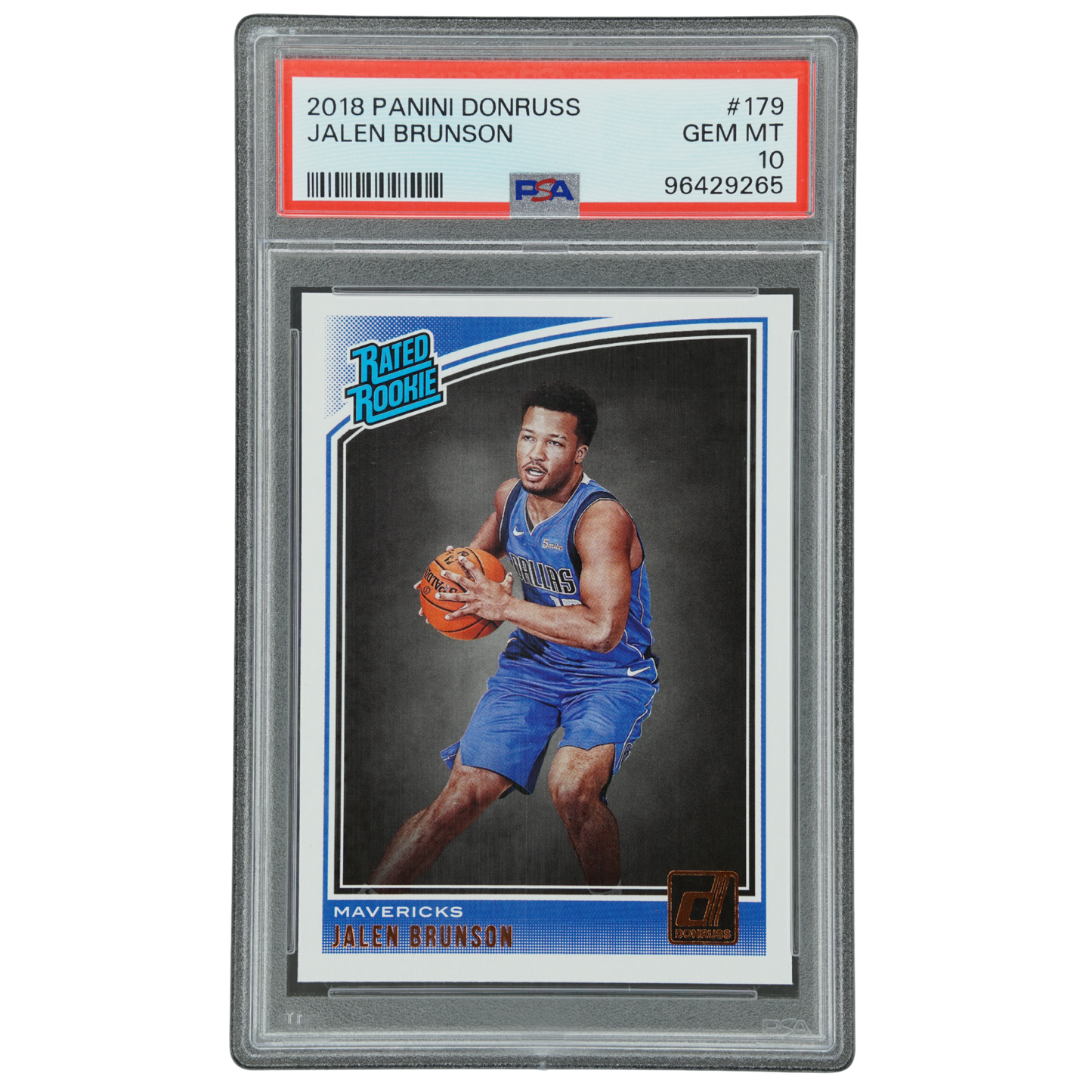 Jalen Brunson 2018 Donruss RC Rookie Card PSA 10 #179