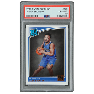 Jalen Brunson 2018 Donruss RC Rookie Card PSA 10 #179