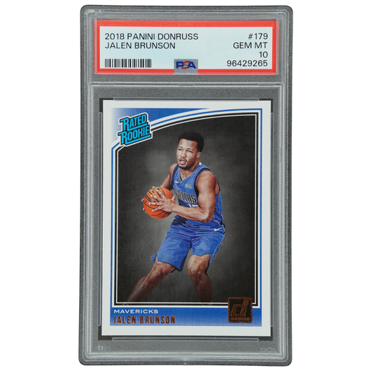 Jalen Brunson 2018 Donruss RC Rookie Card PSA 10 #179