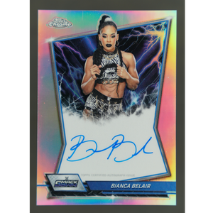 Bianca Belair 2026 Chrome Blue Brand Auto Refractor #BBA-BIA