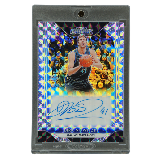 Dirk Nowitzki 2018 Prizm Mosaic Auto #MO-DN