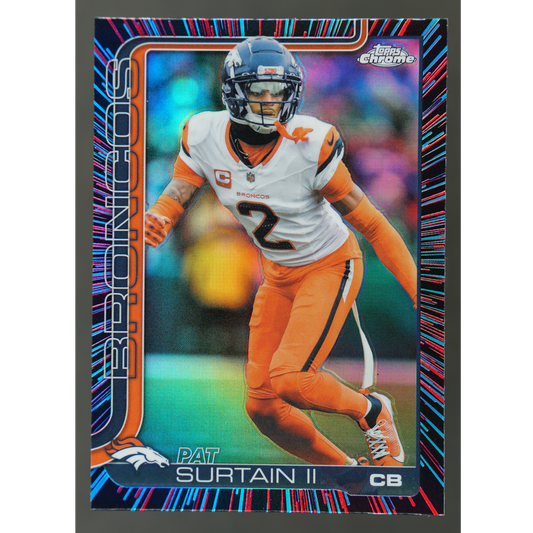 Pat Surtain II 2025 Chrome Pulse Refractor #93