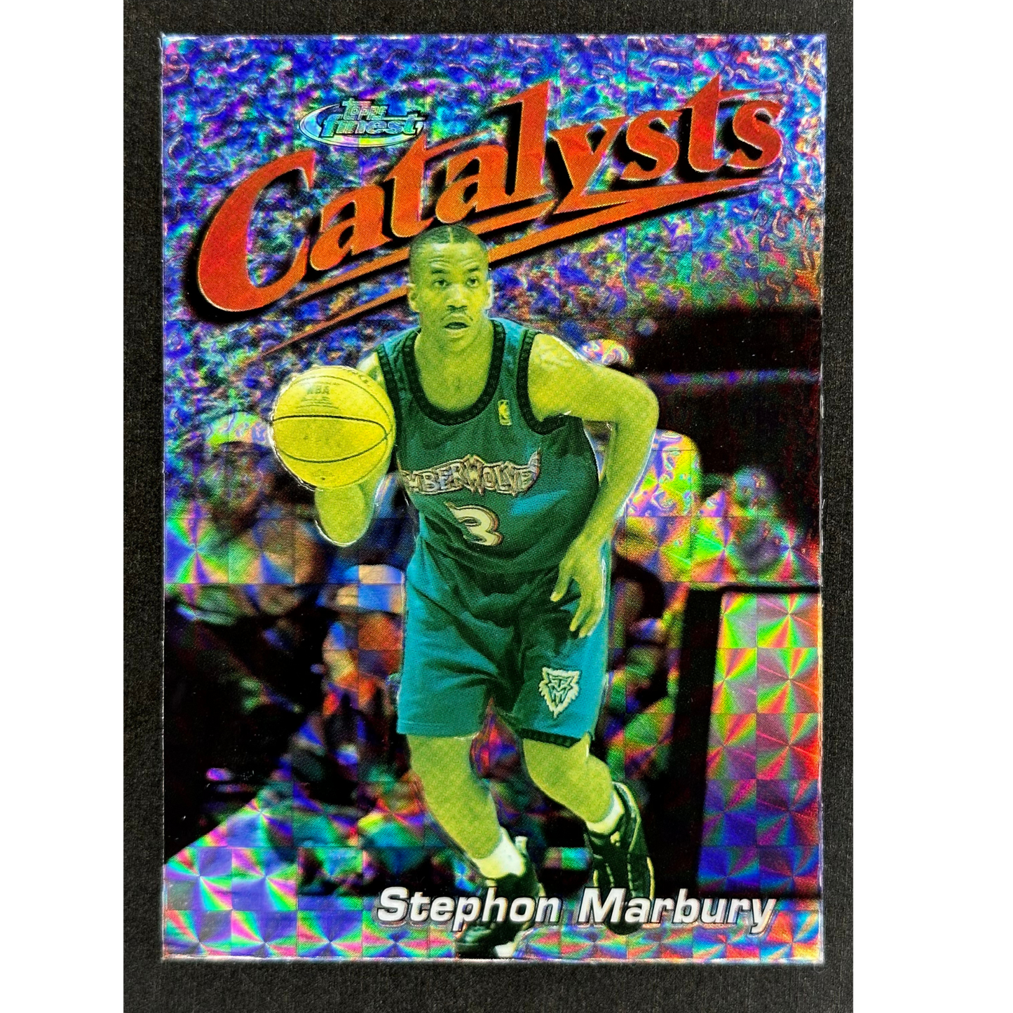 Stephon Marbury 1997-98 Finest Catalysts 37/263 Refractor #121