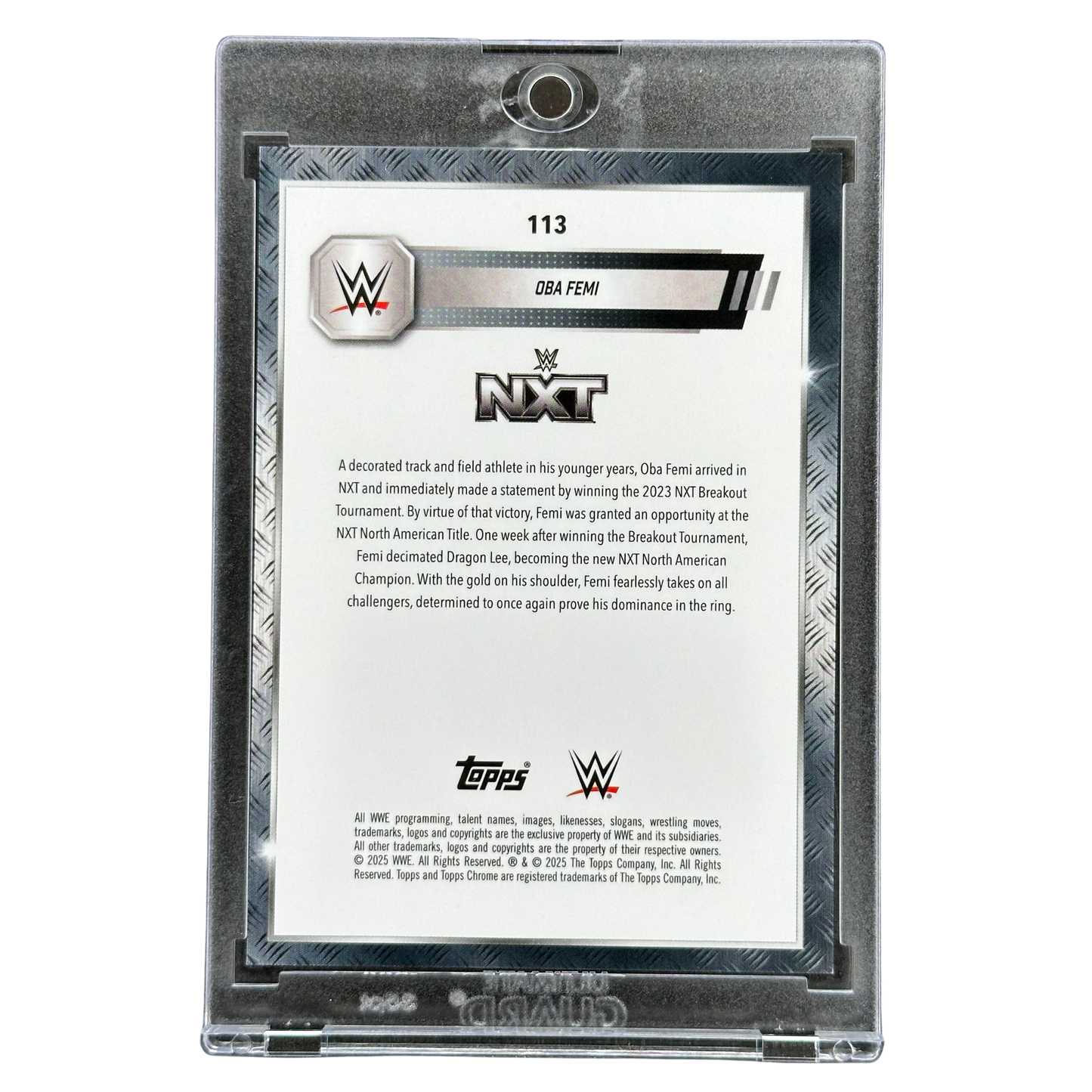 Oba Femi 2025 Chrome Gold 13/50 #113