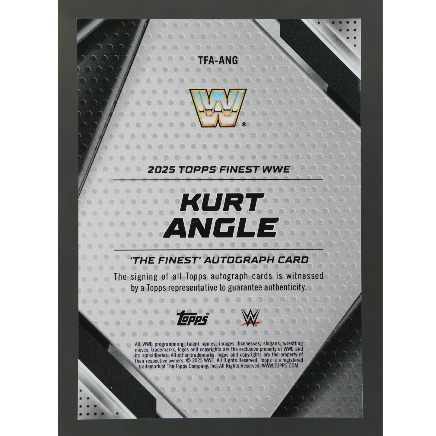 Kurt Angle 2025 Finest The Finest Auto #TFA-ANG