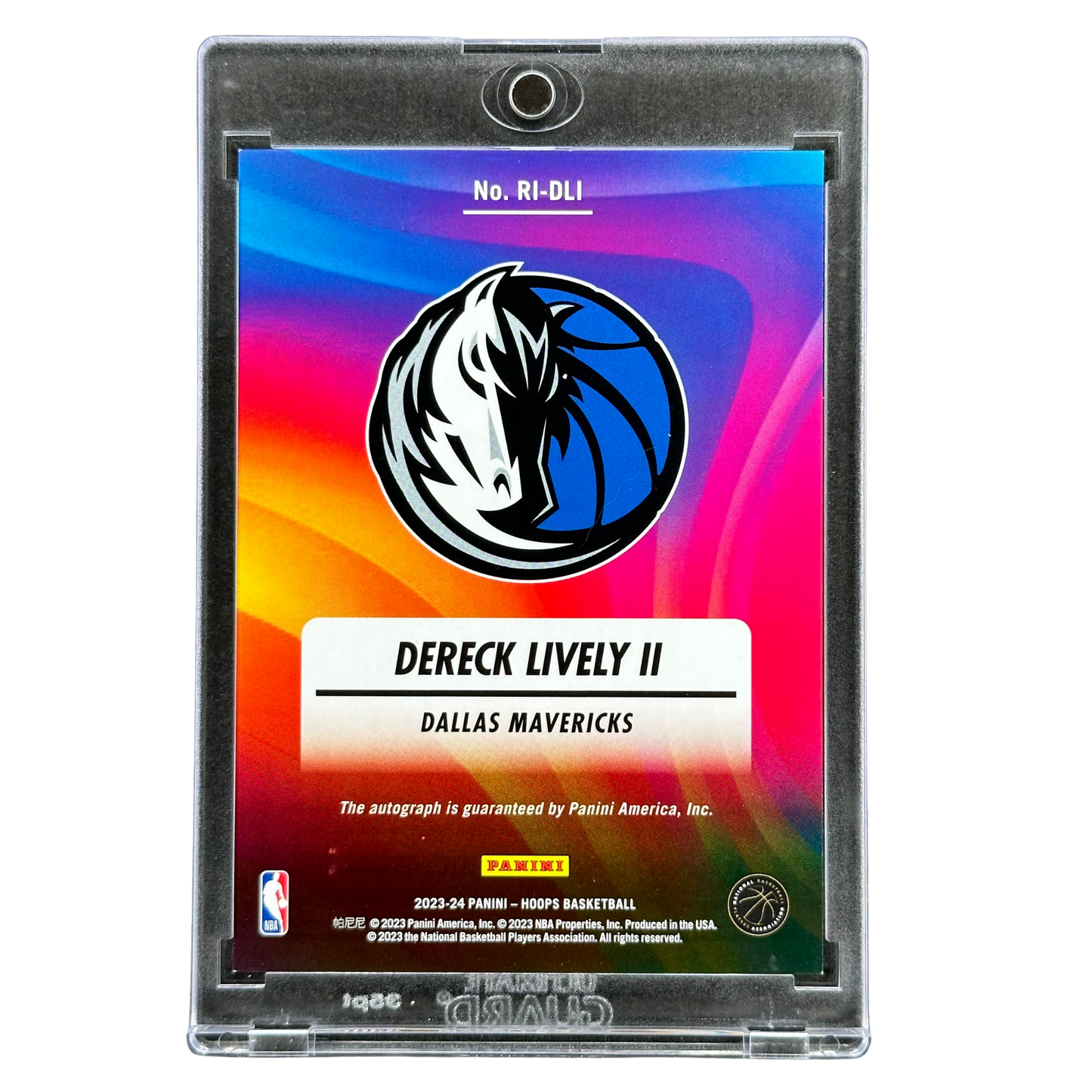 Dereck Lively II 2023 Hoops Rookie Ink Auto #RI-DLI