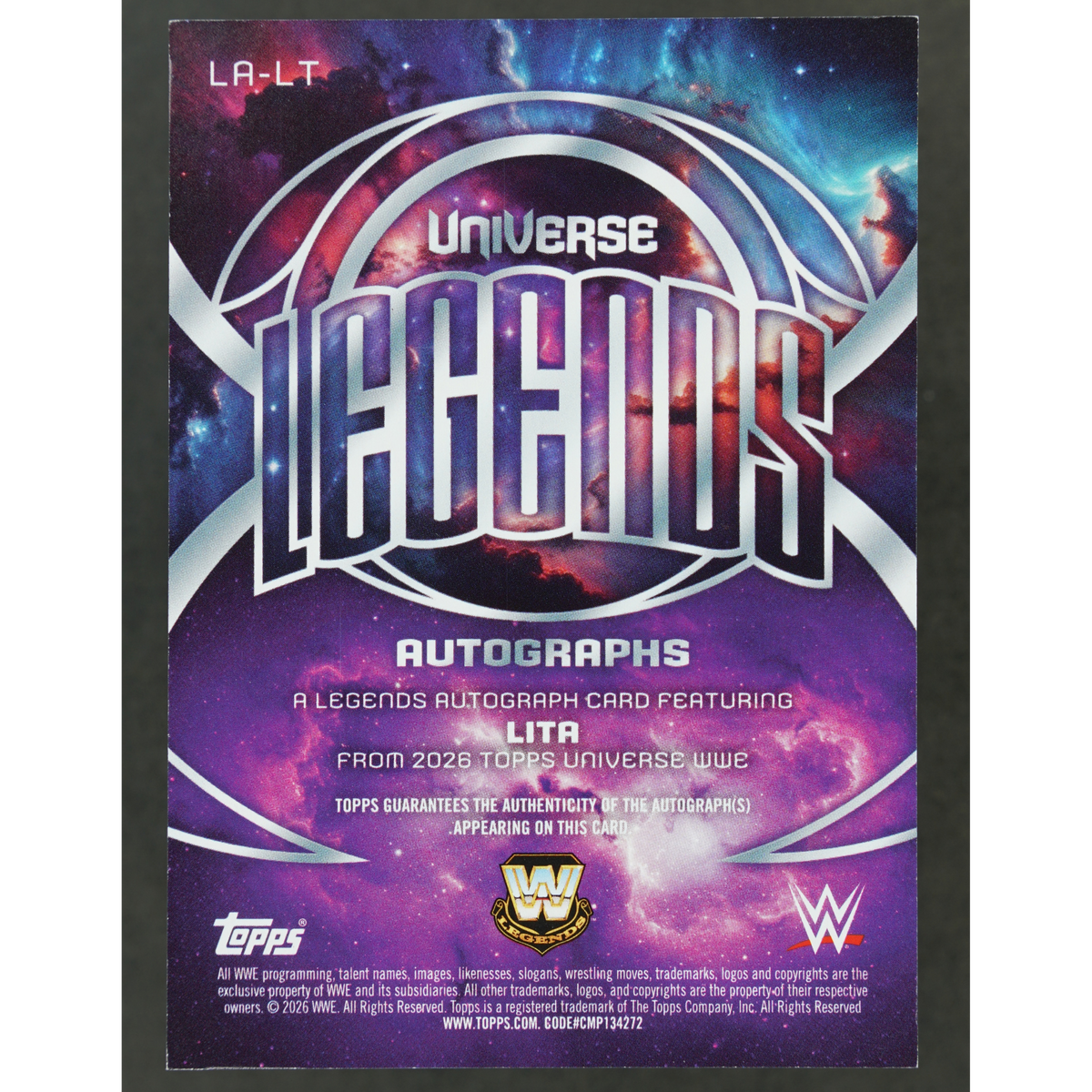 Lita 2026 Universe Legends Auto #LA-LT