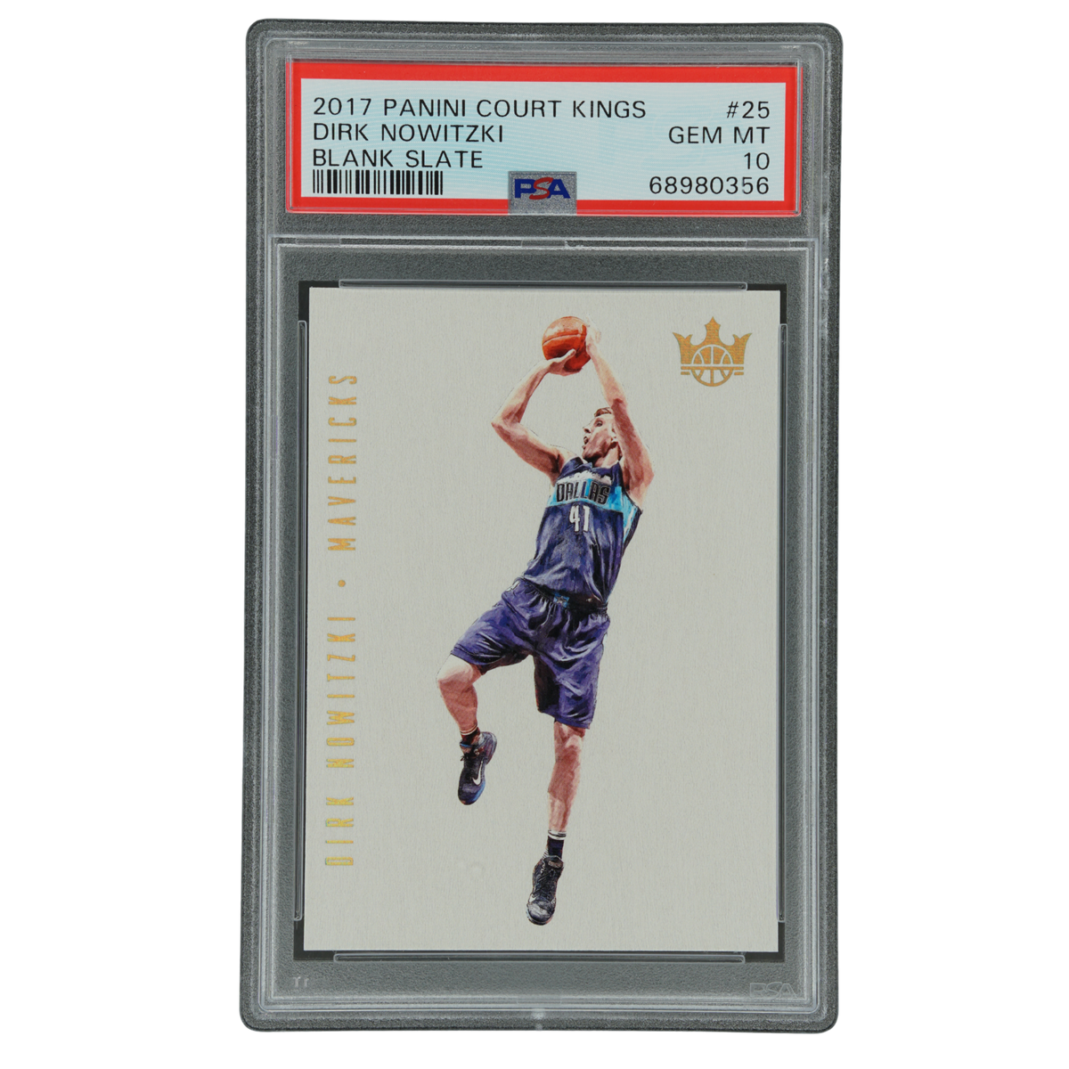 Dirk Nowitzki 2017 Court Kings Blank Slate PSA 10 #25