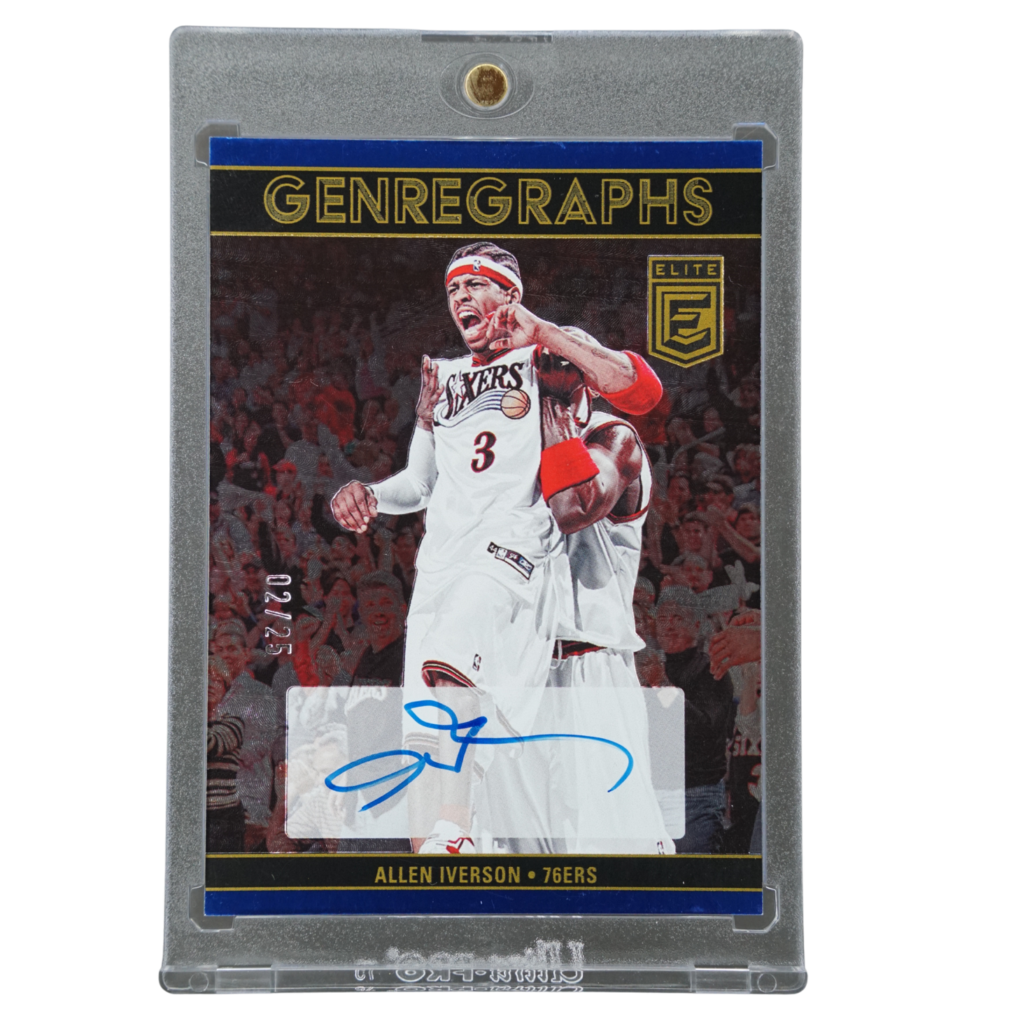 Allen Iverson 2023 Elite Genregraphs Auto 2/25 #GG-AIP