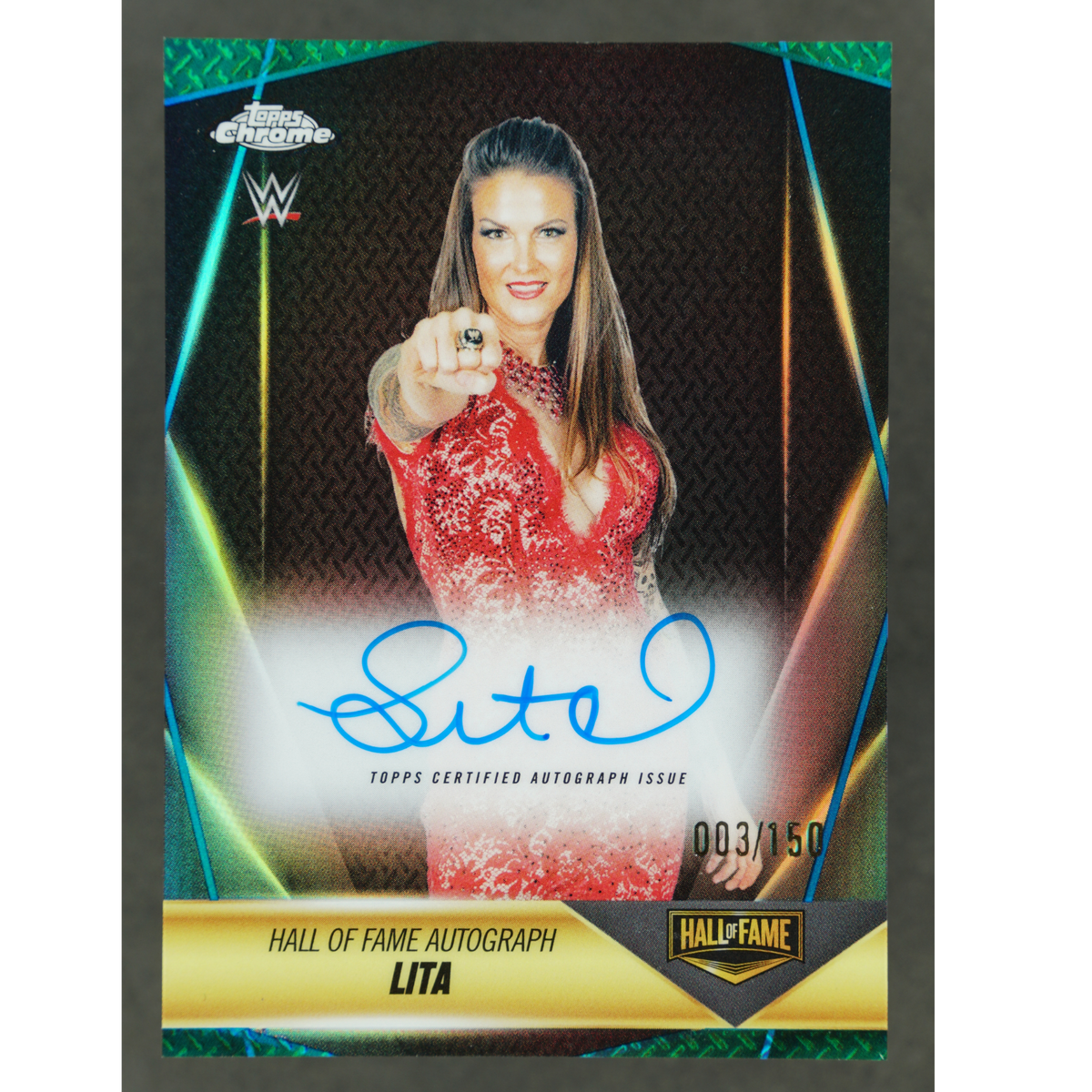 Lita 2025 Chrome Hall of Fame Auto 3/150 #HOF-LT