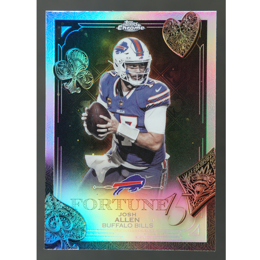 Josh Allen 2025 Chrome Fortune 15 Refractor #F15-7