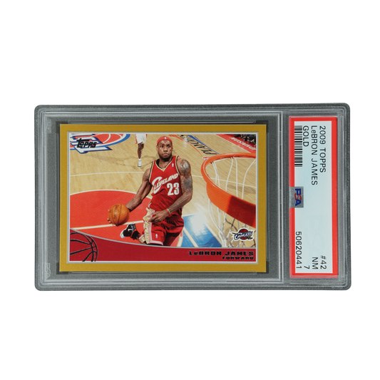 Lebron James 2009 Topps Gold 538/2009 PSA 7 #42