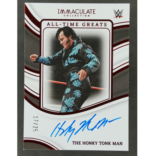 The Honky Tonk Man 2023 Immaculate All-Time Greats Auto 17/25 #AT-HTM