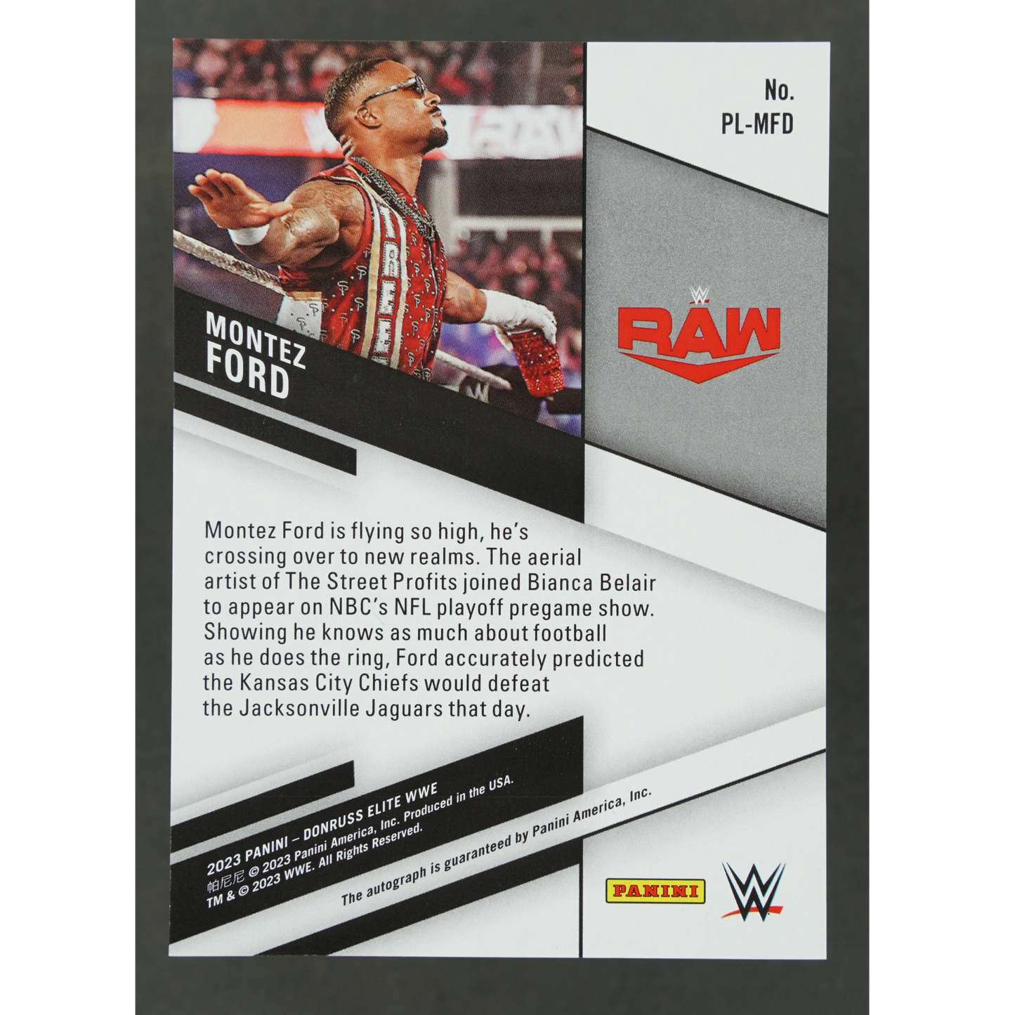 Montez Ford 2023 Elite Pen Pals Auto #PL-MFD