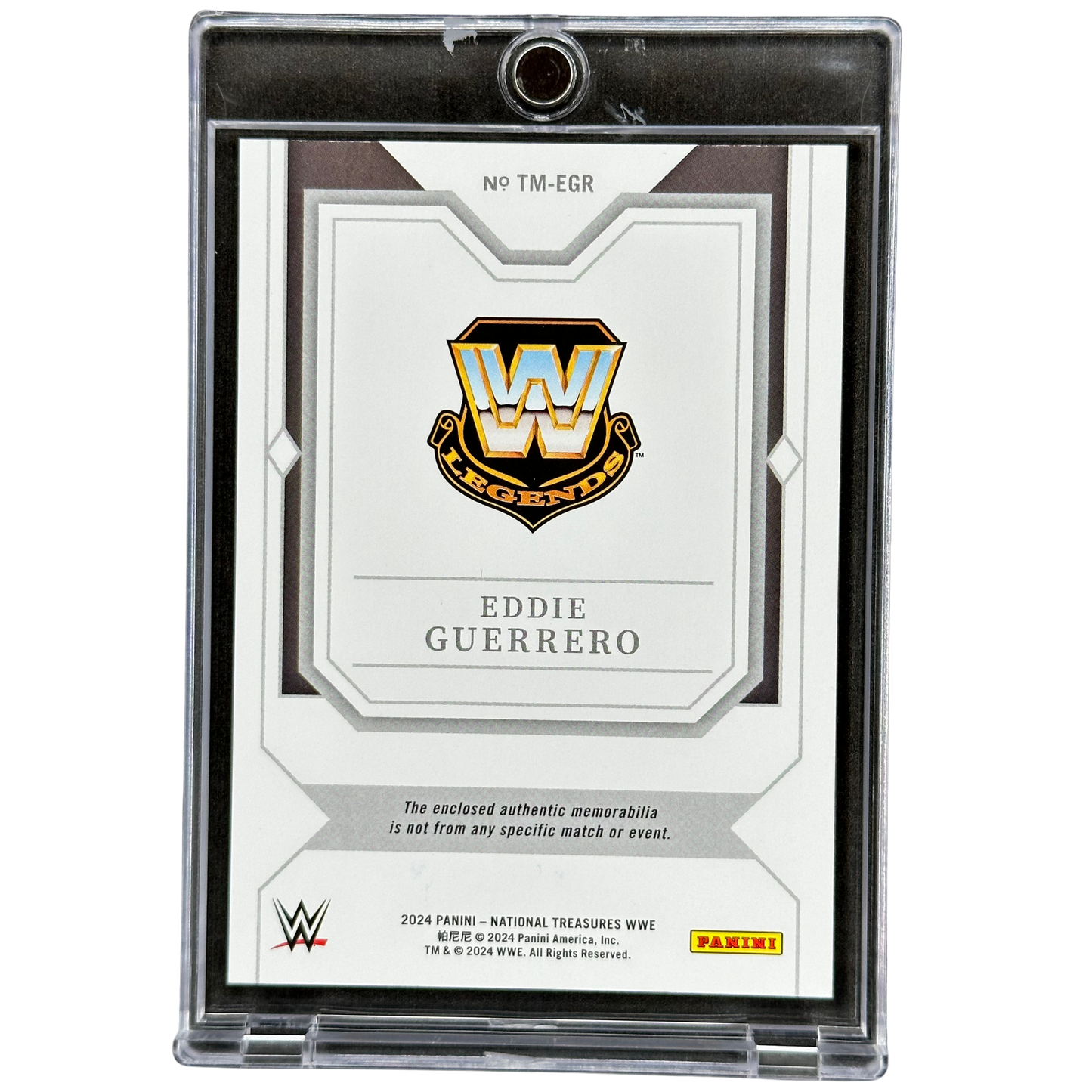 Eddie Guerrero 2024 National Treasures Time Line 7/10 Memorabilia #TM-EGR