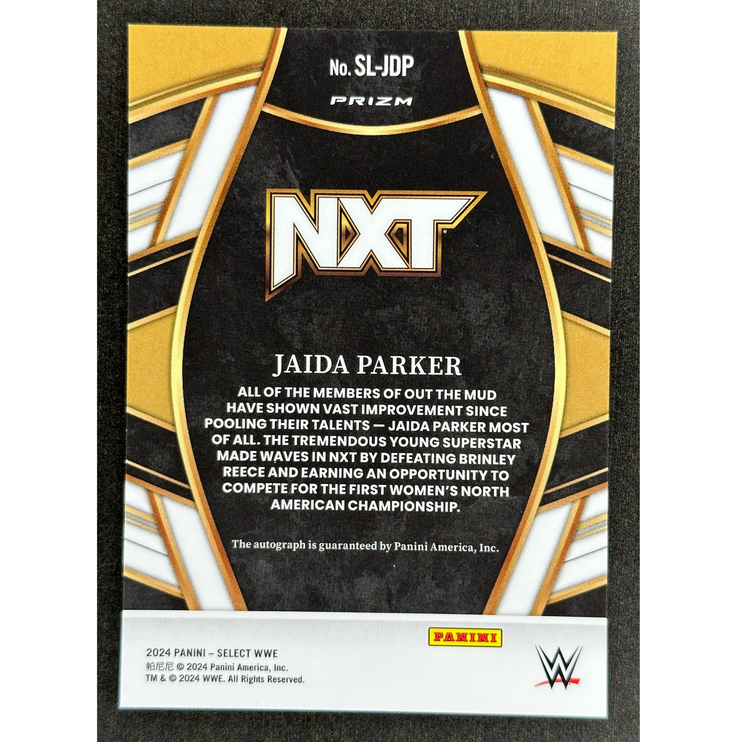 Jaida Parker 2024 Select RC Rookie Card Auto #SL-JDP