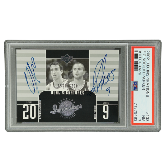 Emanuel Ginobili und Tony Parker 2002 Upper Deck Dual Signatures 1567/1600 #138