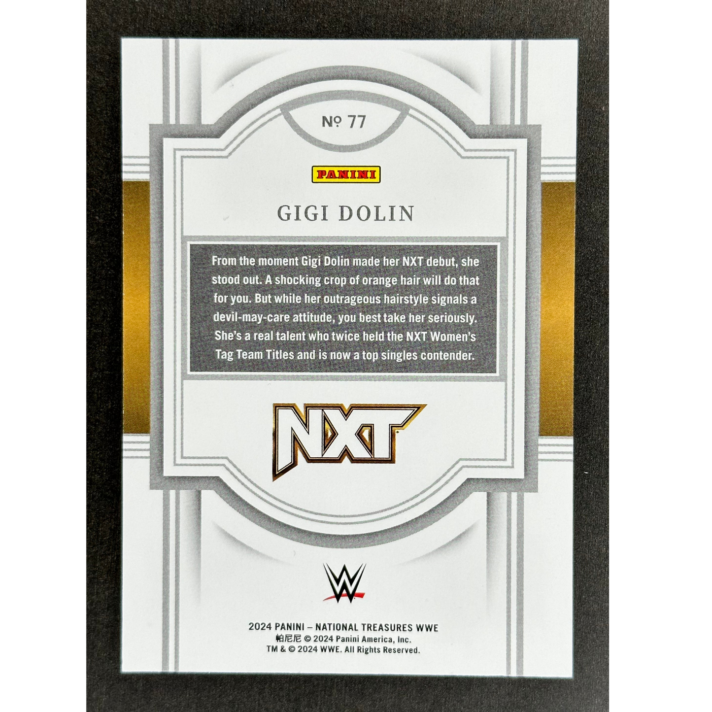 Gigi Dolin 2024 National Treasures 71/75 #77