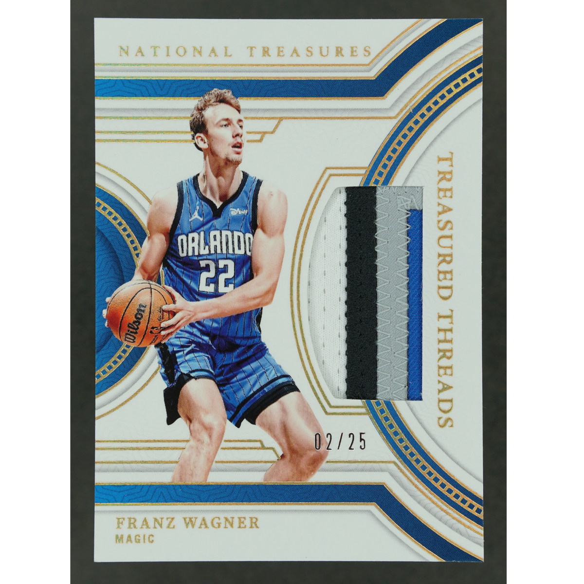 Franz Wagner 2023-24 National Treasures Treasured Threads Patch 2/25 #TD-WAG