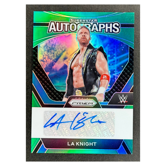 LA Knight 2024 Prizm Superstar Auto Green #SA-LAK