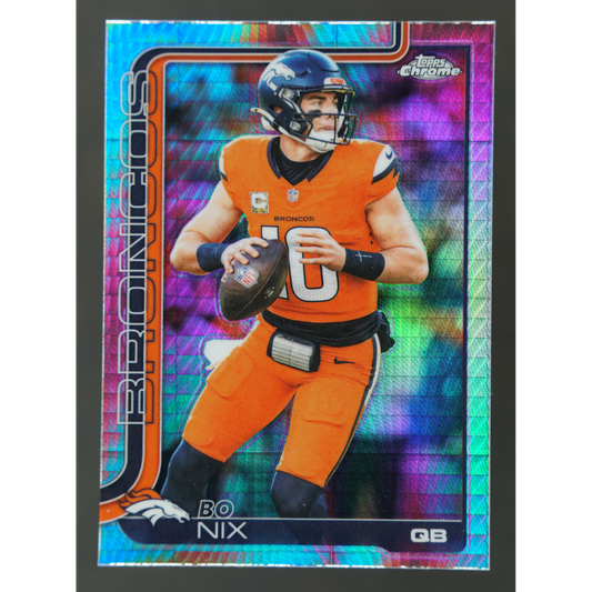 Bo Nix 2025 Chrome Pulsar #88