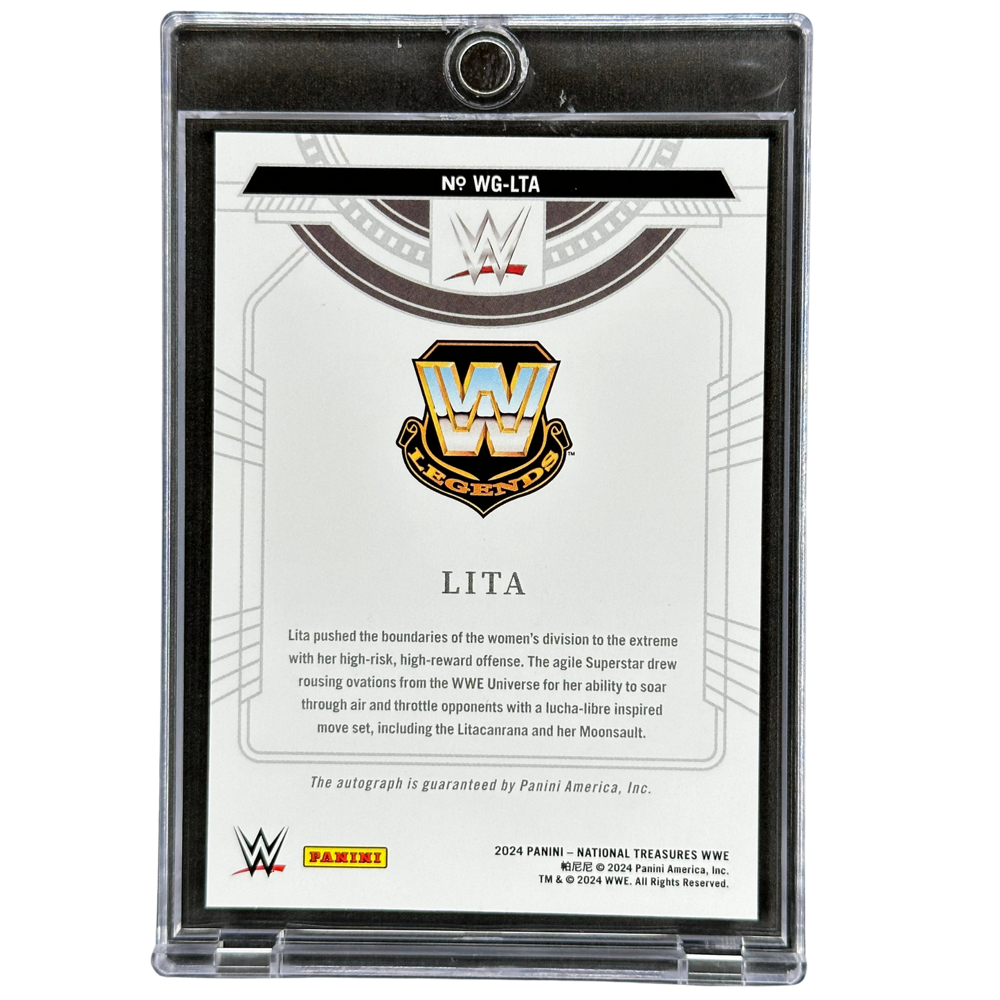 Lita 2024 National Treasures Greatest Signatures Auto 59/99 #WG-LTA