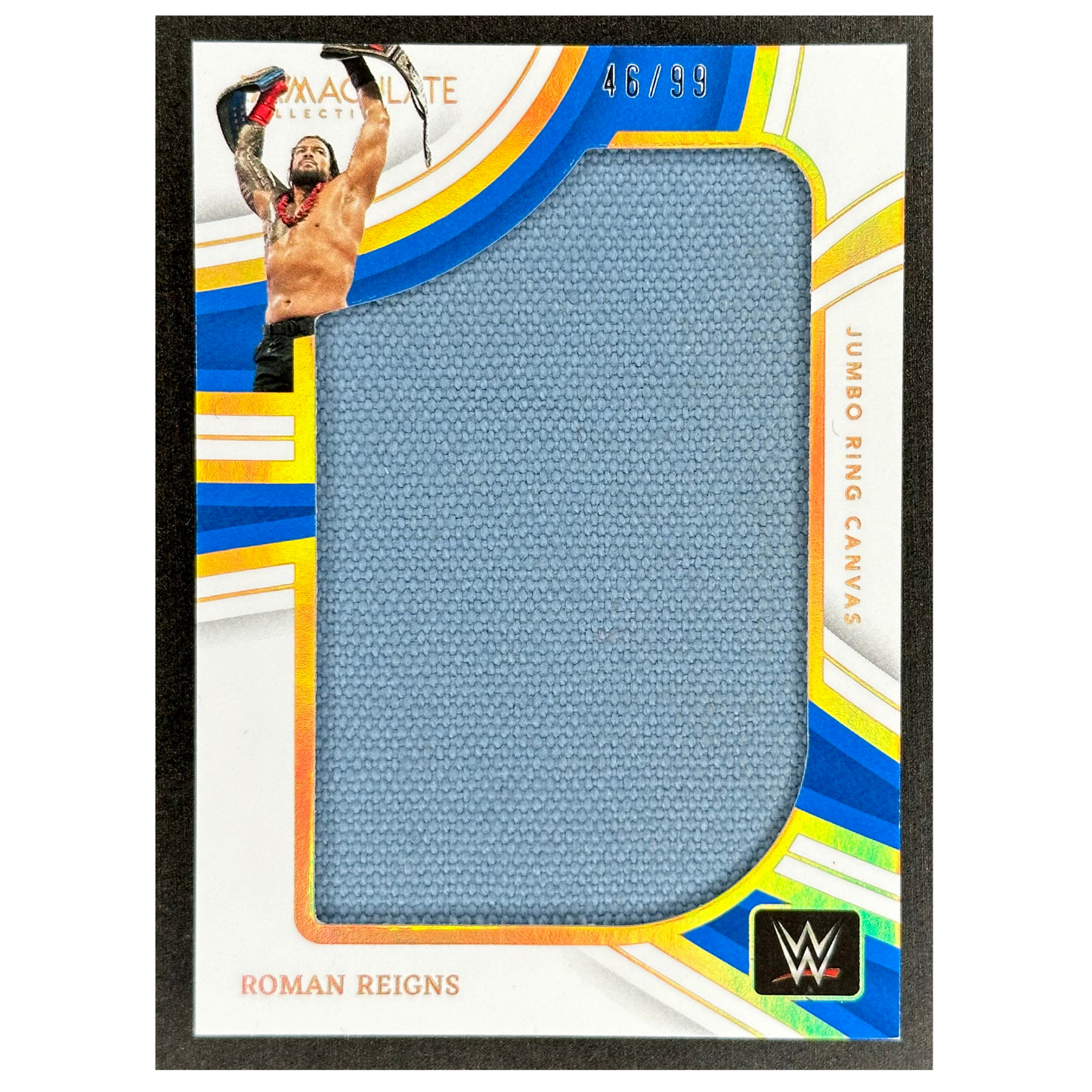 Roman Reigns 2023 Immaculate Jumbo Ring Canvas Memoribilia (Backlash 2022) 49/99 #JR-RRN