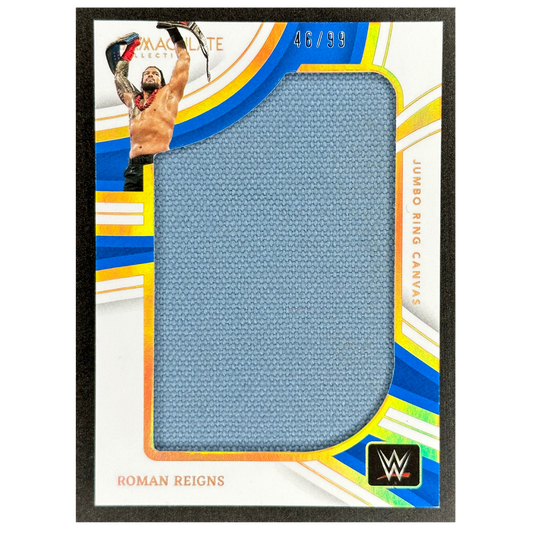 Roman Reigns 2023 Immaculate Jumbo Ring Canvas Memoribilia (Backlash 2022) 49/99 #JR-RRN