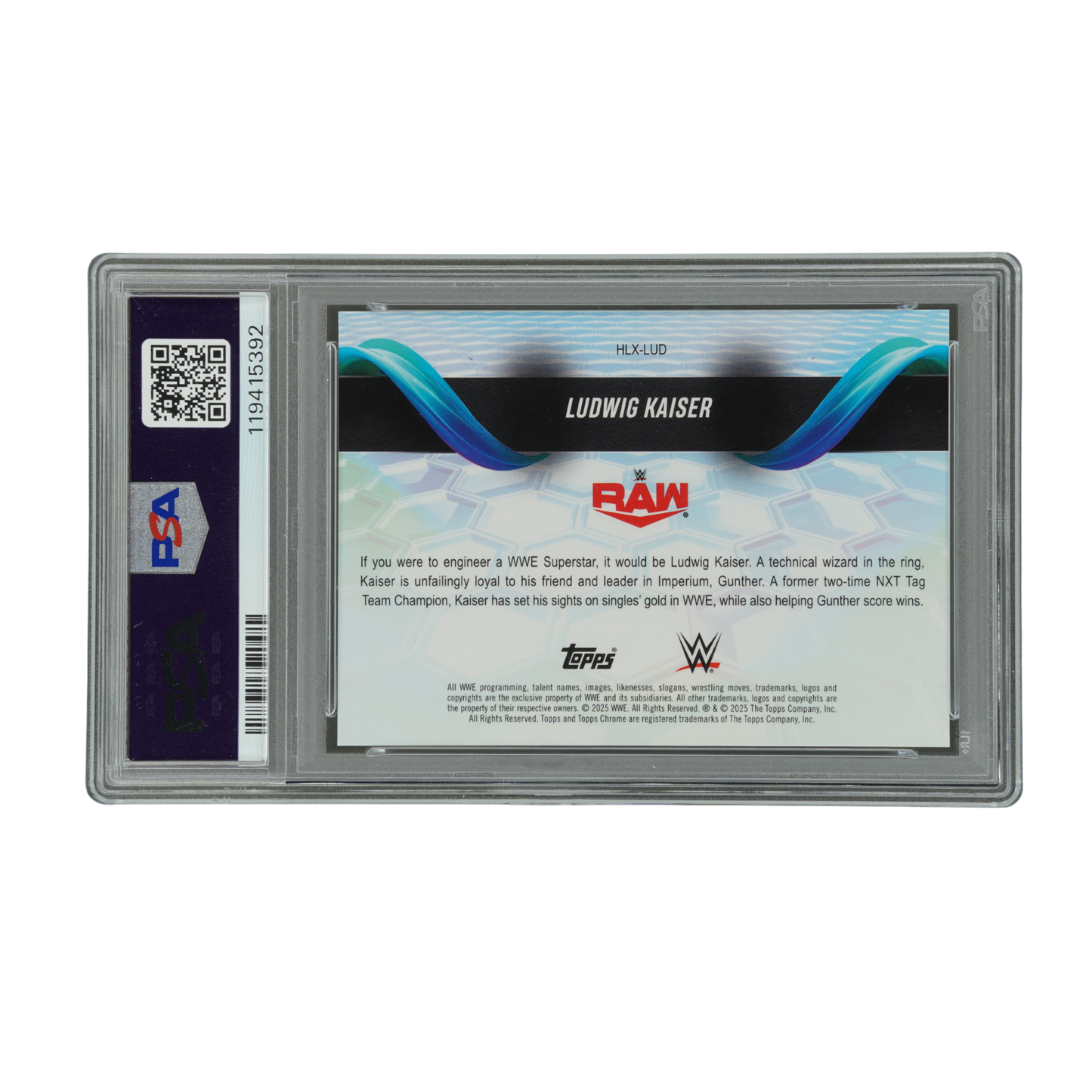 Ludwig Kaiser 2025 Chrome Helix PSA 9 #HLK-LUD