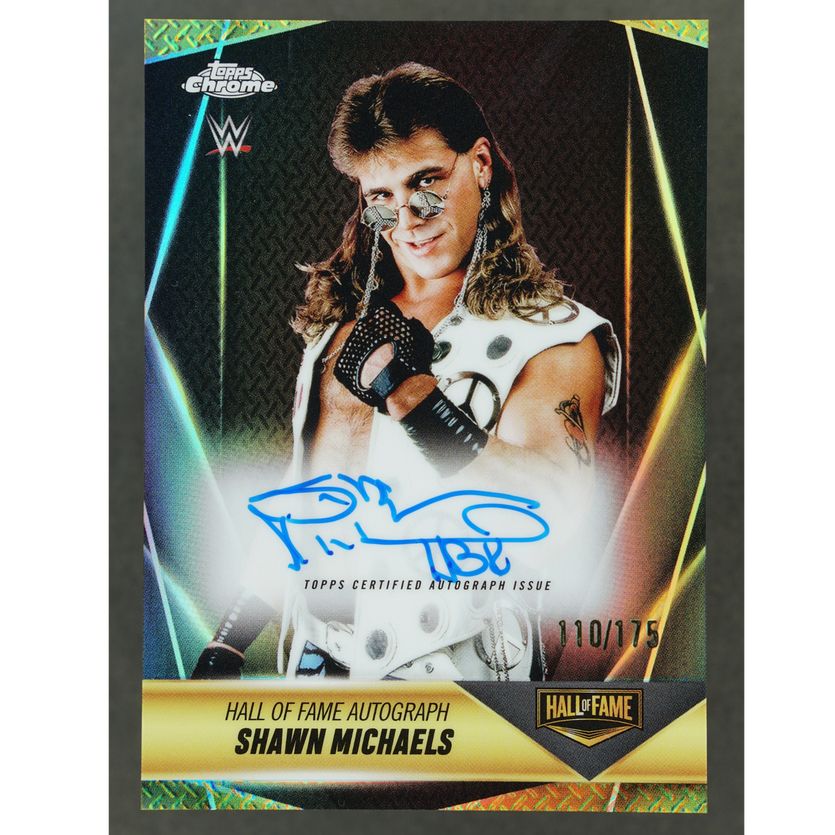 Shawn Michaels 2025 Chrome Hall of Fame Auto 110/175 #HOF-SM