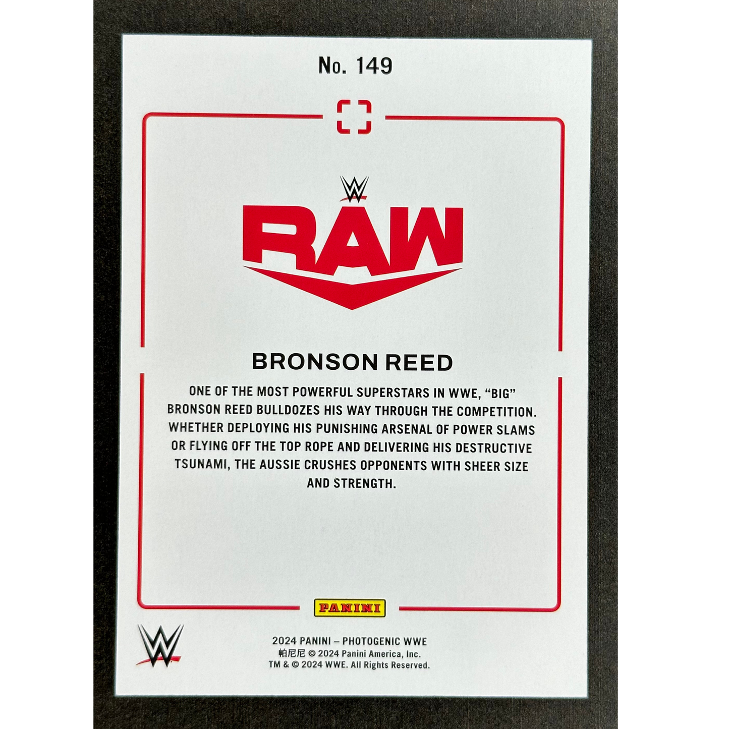 Bronson Reed 2024 Photogenic 50/75 #149