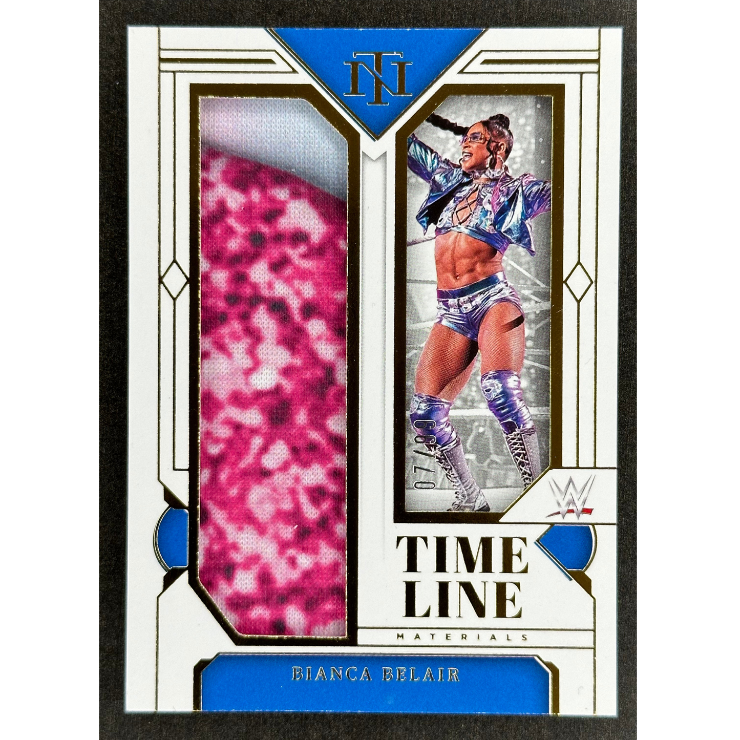 Bianca Belair 2024 National Treasures Time Line Memorabilia 7/99 #TM-BBL
